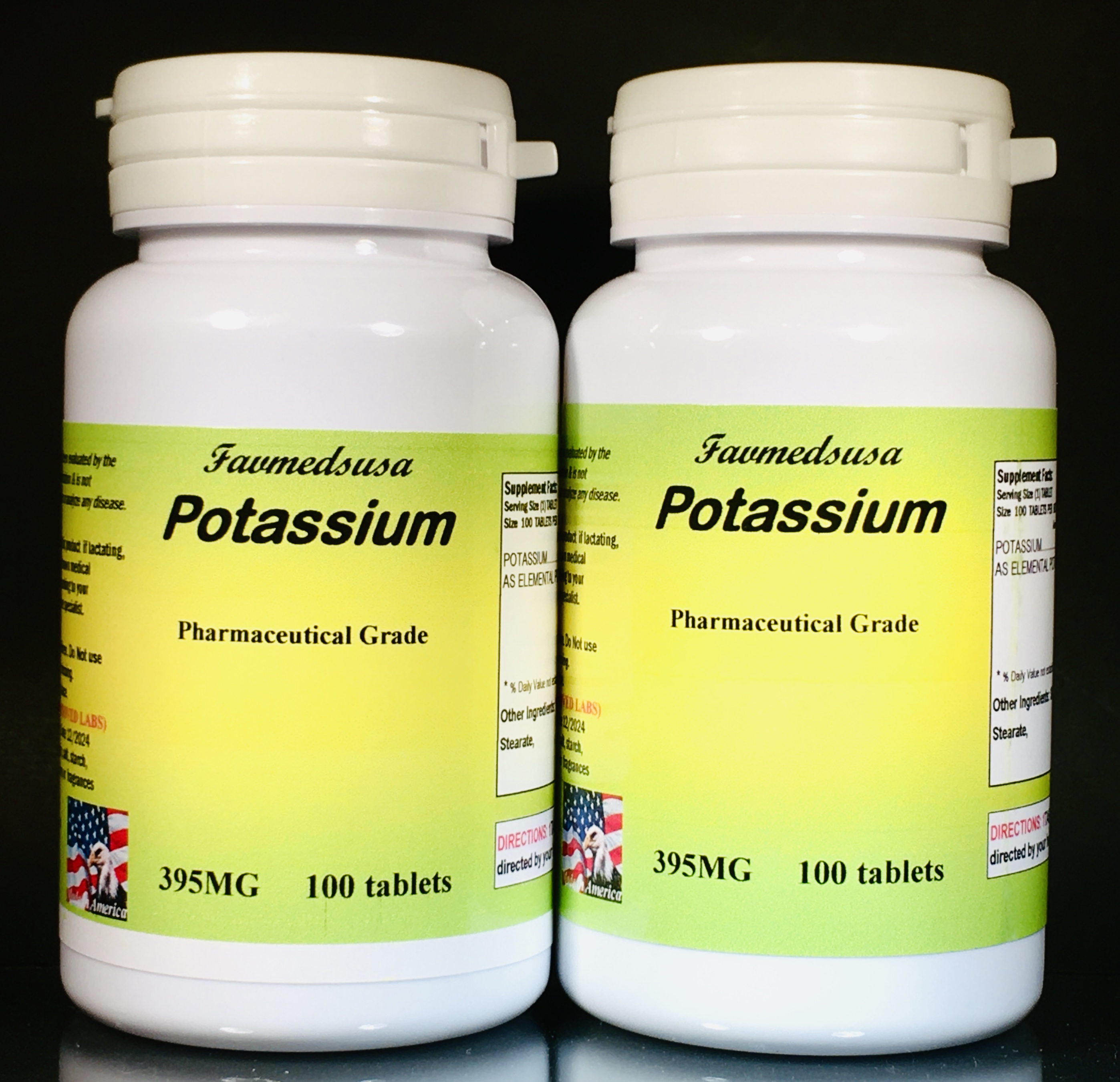 Potassium 395mg - 200 (2x100) tablets